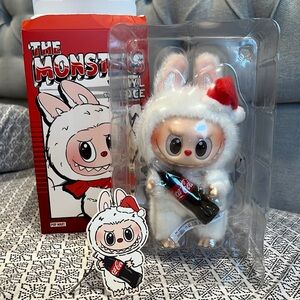 POP MART Coca-Cola The Monsters Vinyl Figure - White and Red